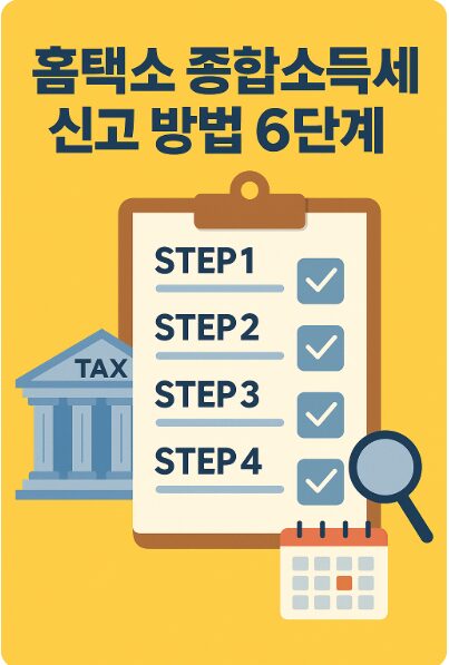 홈택스로 종합소득세 신고하는 법 | 프리랜서·부업러를 위한 2025년 가이드 2 종합소득세 신고