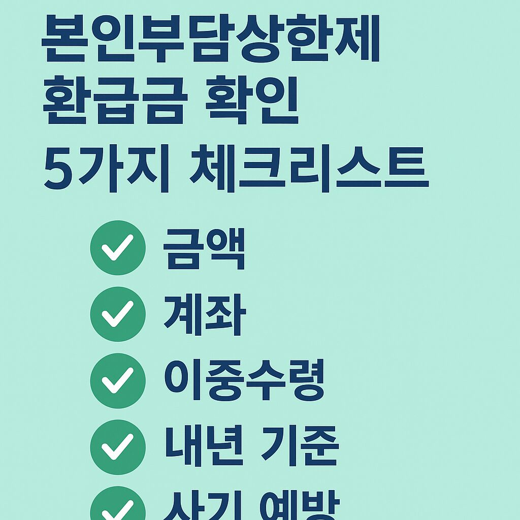 본인부담상한제 환급금 확인