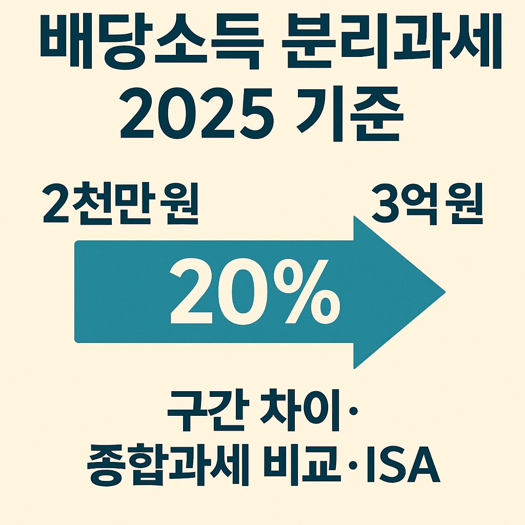 배당소득 분리과세 2025