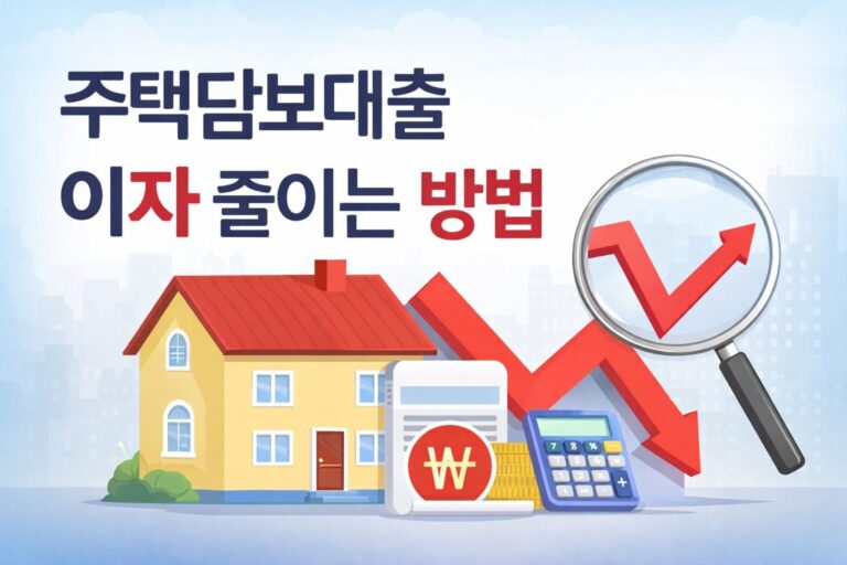 주택담보대출 이자 줄이는 방법