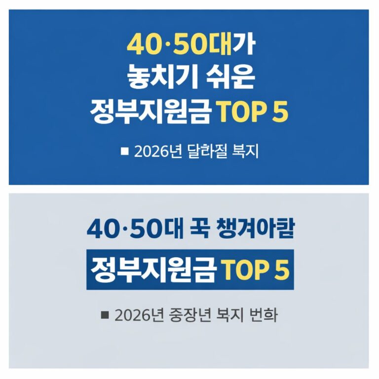 40·50대 정부지원금