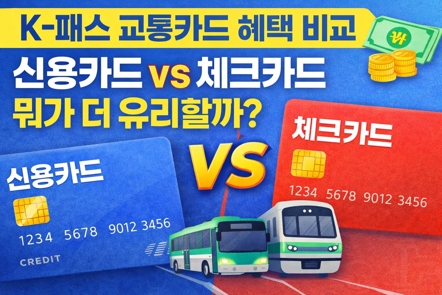 K-패스 교통카드 혜택 비교