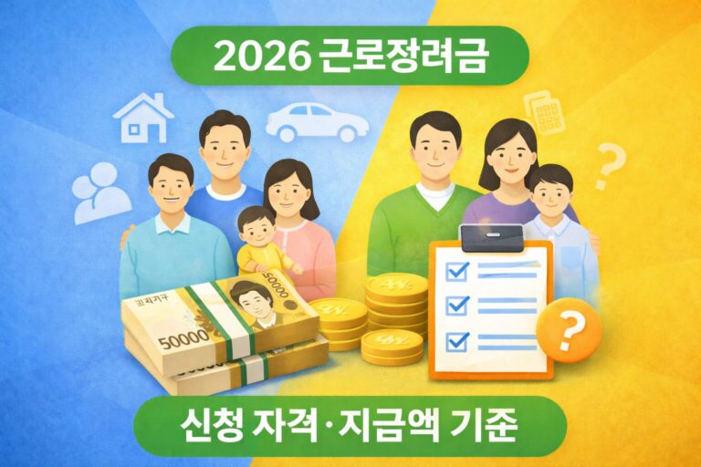 2026 근로장려금 신청 자격
