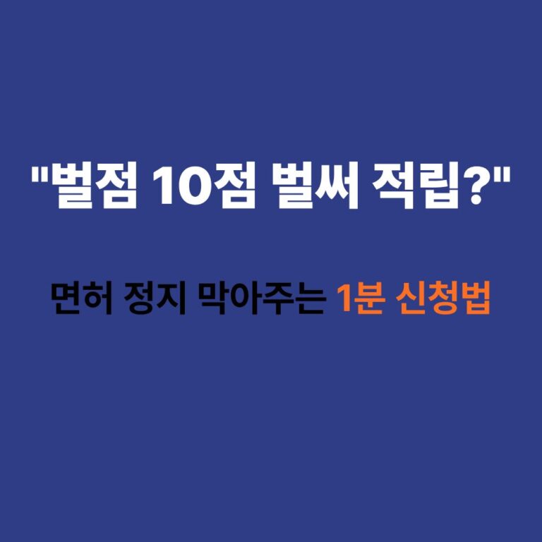 착한운전 마일리지 신청방법 이파인 화면